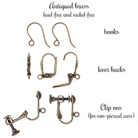 Dark Siren Iridescent Seashell Earrings