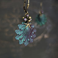 Dark Siren Iridescent Seashell Earrings