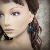 Dark Siren Iridescent Seashell Earrings