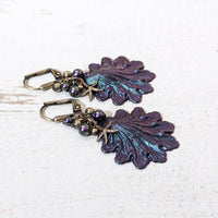 Dark Siren Iridescent Seashell Earrings