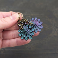 Dark Siren Iridescent Seashell Earrings