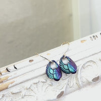 Iridescent Scarab Earrings
