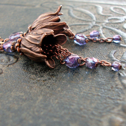 Tulip Dew Drop Earrings view 2