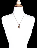 Purple Victorian Cabochon Necklace