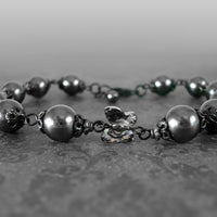 Black Metal Butterfly Bracelet