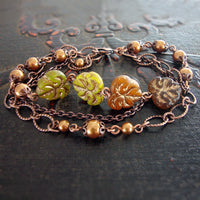 Autumn Multi Strand Bracelet