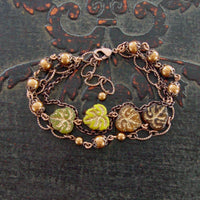 Autumn Multi Strand Bracelet view 2