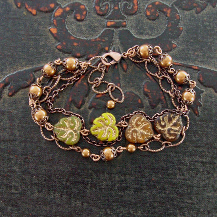 Autumn Multi Strand Bracelet view 2