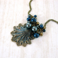 Victorian Mermaid Seashell Necklace view 2