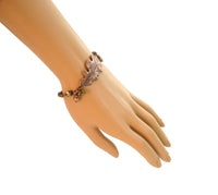 Copper Oak Leaf and Acorn Bracelet