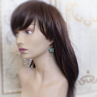 Verdigris Butterfly Earrings Costume Jewelry