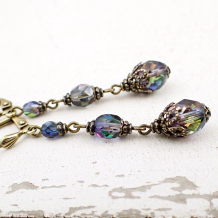 Iridescent Vintage Style Earrings