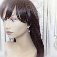 Antique Style Powder Pink Pearl Earrings