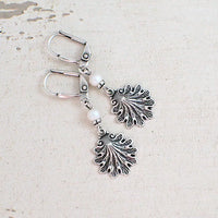 Silver Sea Shell Earrings