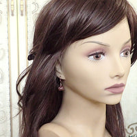 Antiqued Copper Carved Pumpkin Earrings