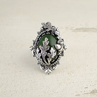 Woodland Oak Leaf and Acorn Ring