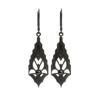 Dramatic Black Gothic Earrings