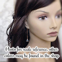 Rosy Pink Art Nouveau Lily Earrings