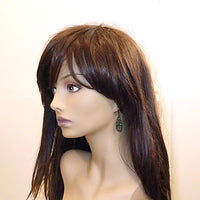 Color Shifting Dark Floral Filigree Earrings