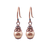 Dainty Rose Gold-Colored Earrings