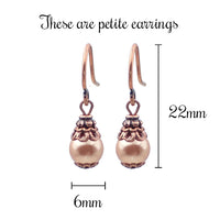 Dainty Rose Gold-Colored Earrings