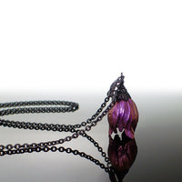 Iridescent Color Shifting Flower Necklace