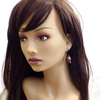 Iridescent Color Shifting Large Tulip Flower Earrings