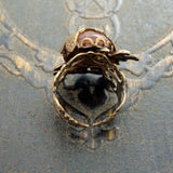 Victorian Dragonfly Filigree Statement Ring
