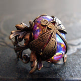 Victorian Dragonfly Filigree Statement Ring
