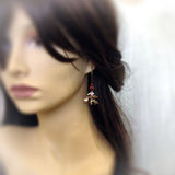 Mountain Oak Leaf Earrings mannequin view