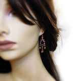 Woodland Copper Chandelier Earrings mannequin view