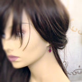 Gothic Fuchsia Crystal Earrings