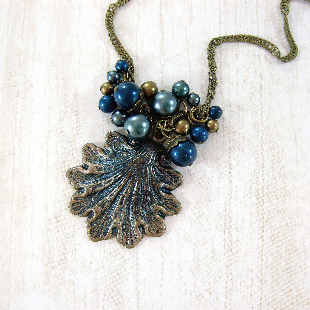 Victorian Mermaid Seashell Necklace