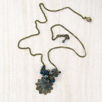 Victorian Mermaid Seashell Necklace full view