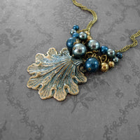 Victorian Mermaid Seashell Necklace view 4