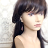 Lacy Victorian Filigree Drop Earrings mannequin view