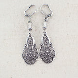 Silver filigree earrings