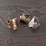 Copper, Bronze, or Silver Oak Leaf Ring
