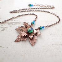 Copper Maple Leaf Necklace main photo