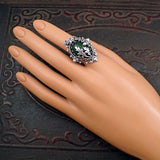 Woodland Oak Leaf and Acorn Ring mannequin view