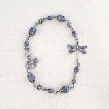 Colorful Beaded Dragonfly Bracelet