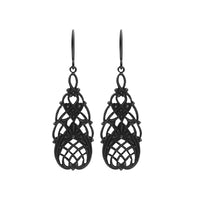 Victorian Gothic Style Floral Filigree Earrings