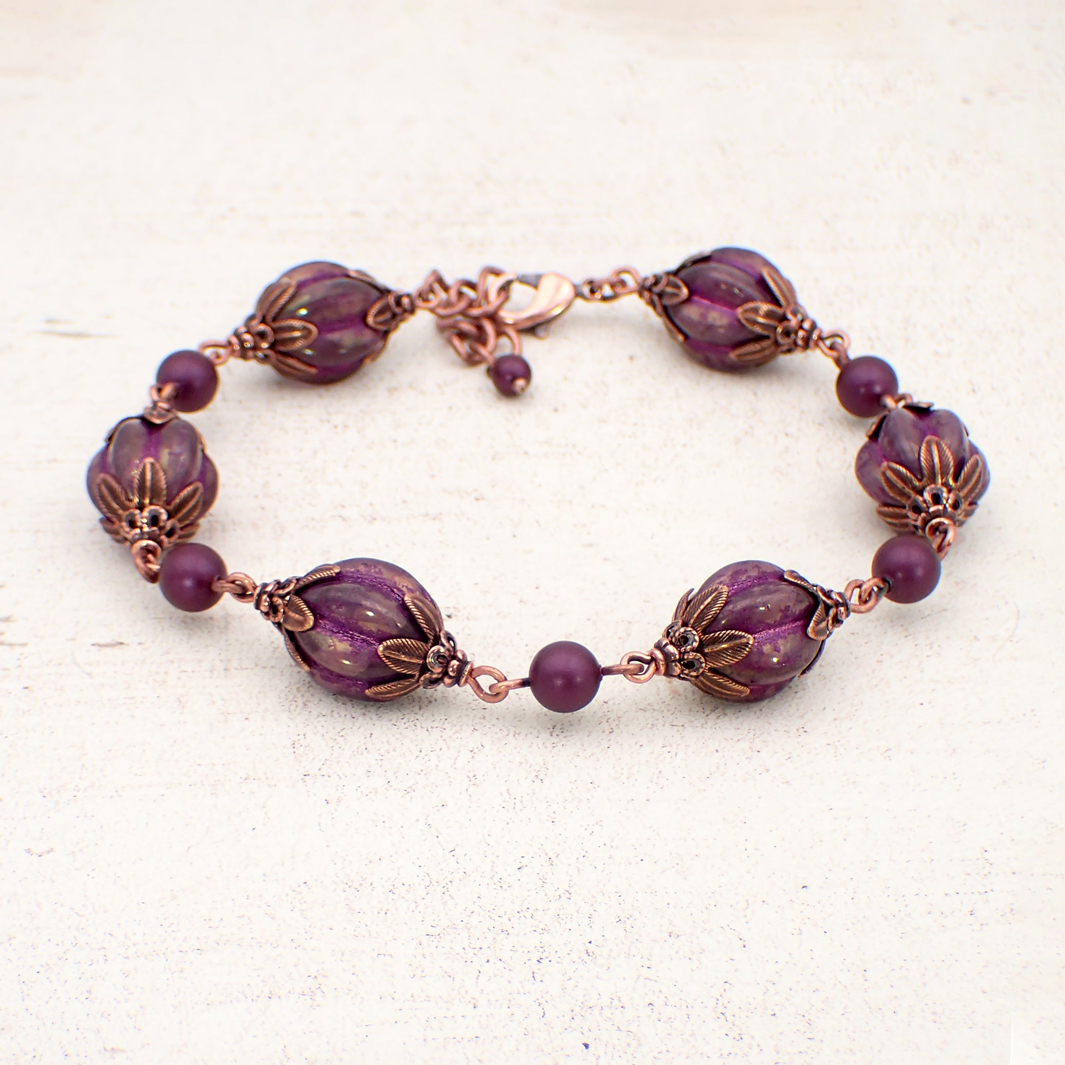 Lavender Wheat Resin Bracelet