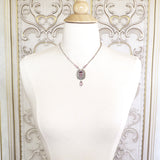 Antique Pink Crystal Victorian Necklace