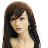 Fire Earrings with Antique Black Ox Filigree