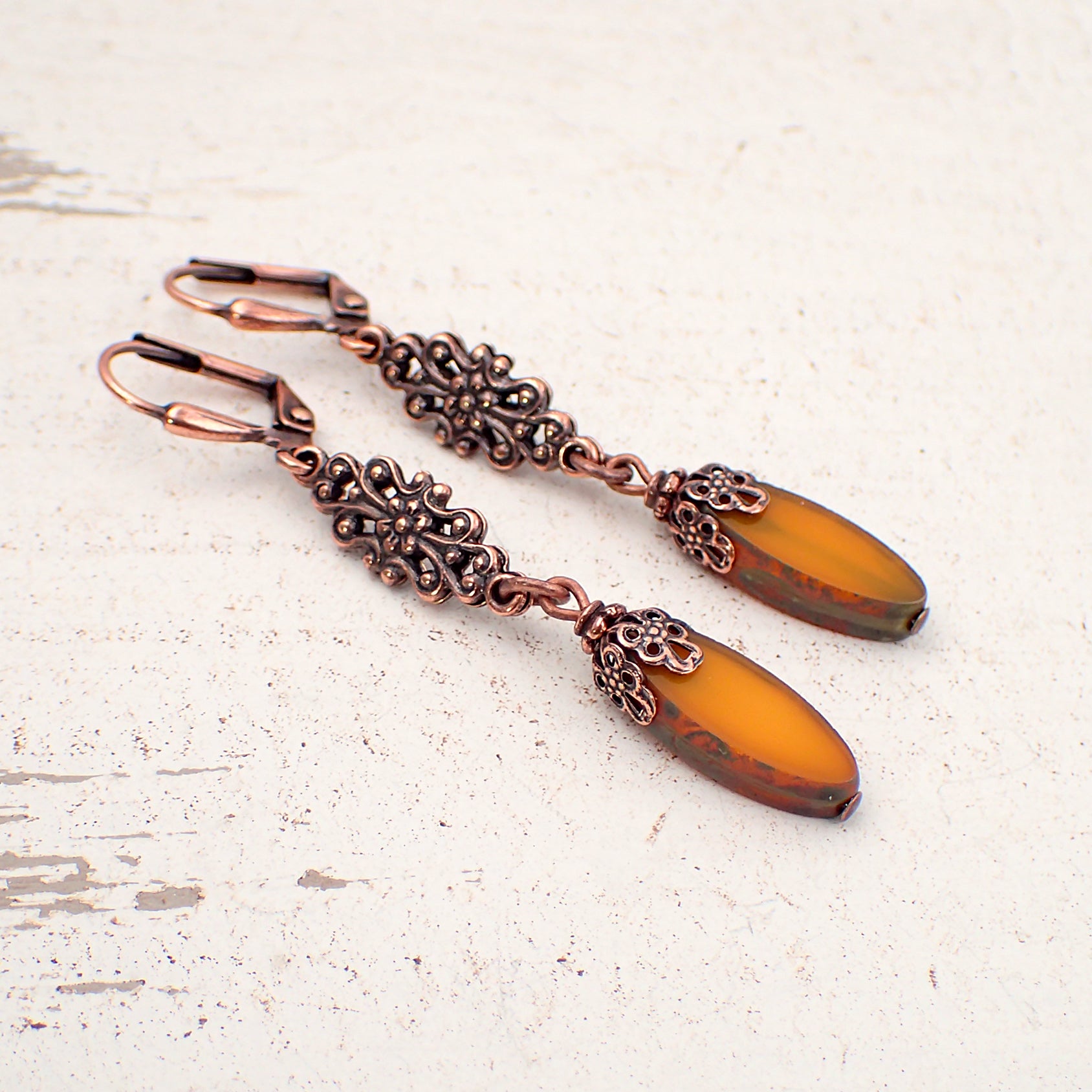 Color Blossom Earrings, Yellow Gold, White Gold, Cornelian And