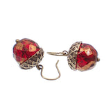 Vintage style autumn acorn earrings
